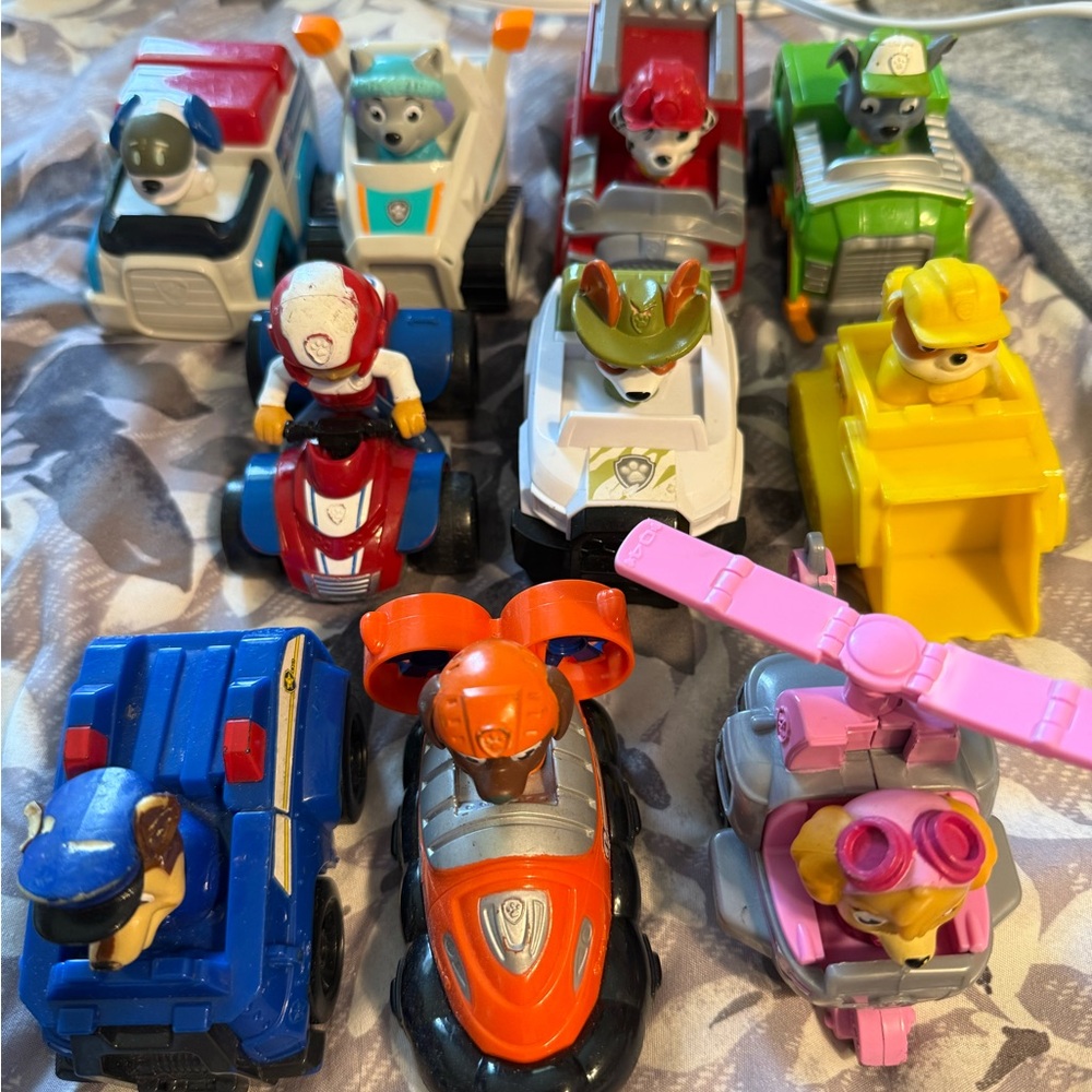 Paw Patrol Blue and Orange Rescue Vehicles Set